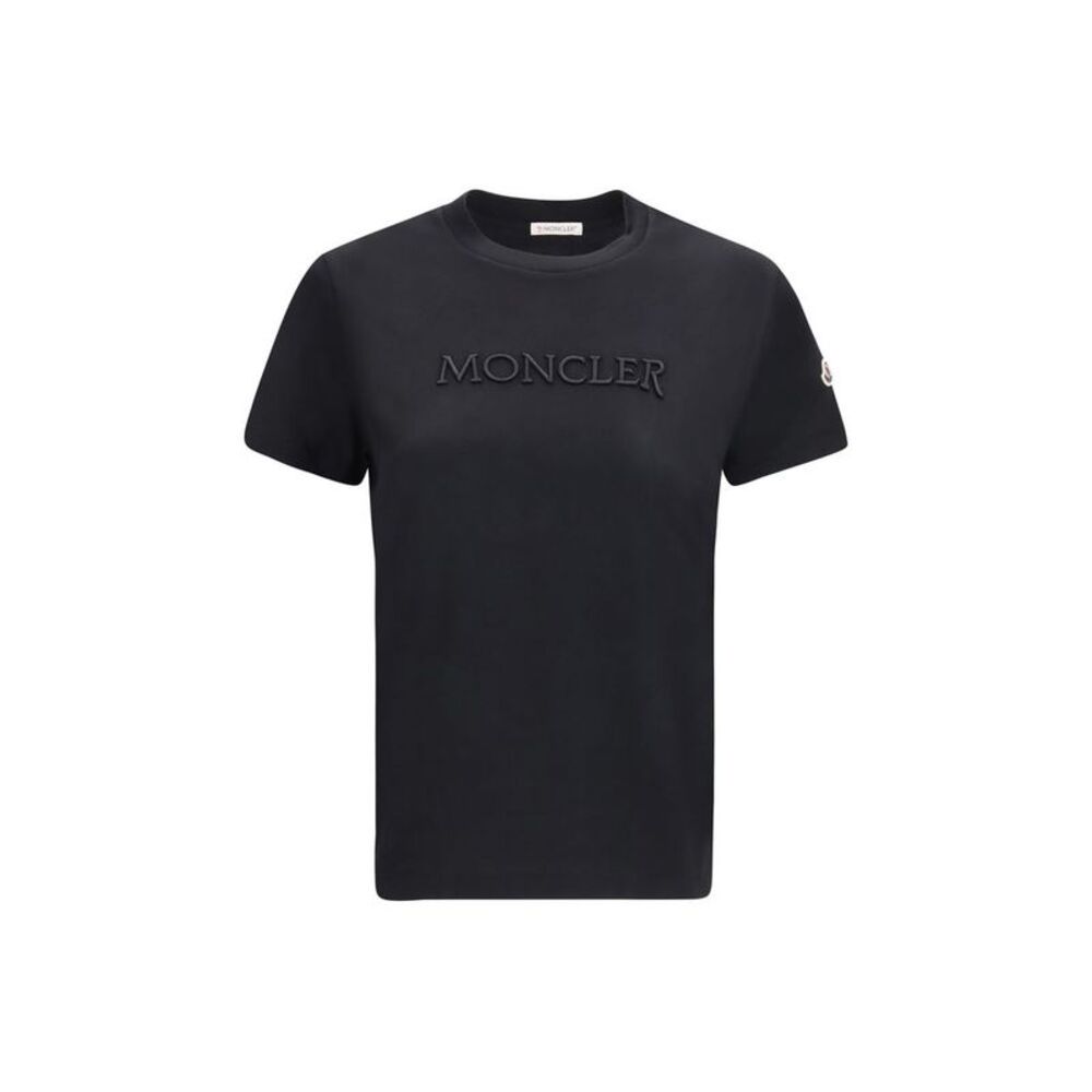 Moncler Black Cotton Women's T-Shirt